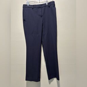 Ann Taylor Navy Sophia Curvy Fit Pants